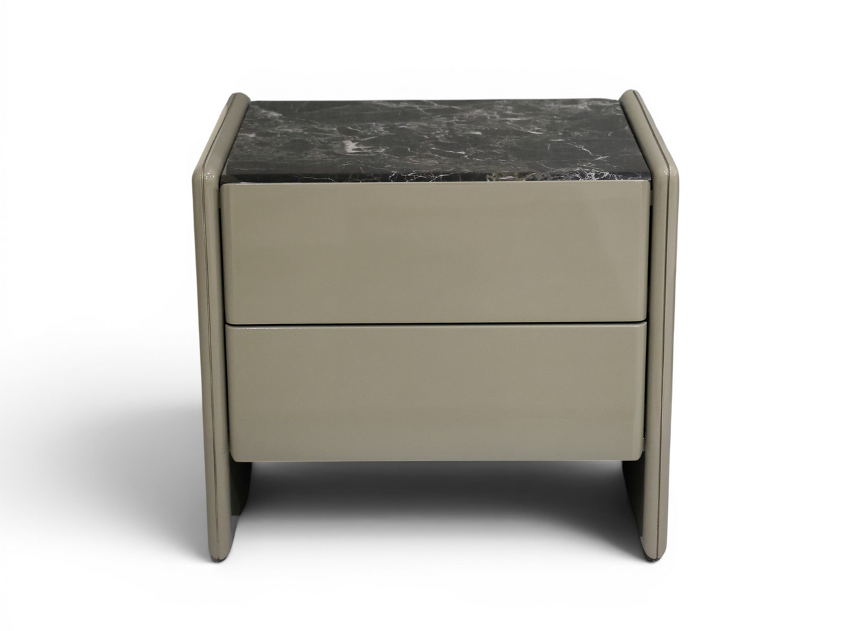 Sage Marble Bedside Table
