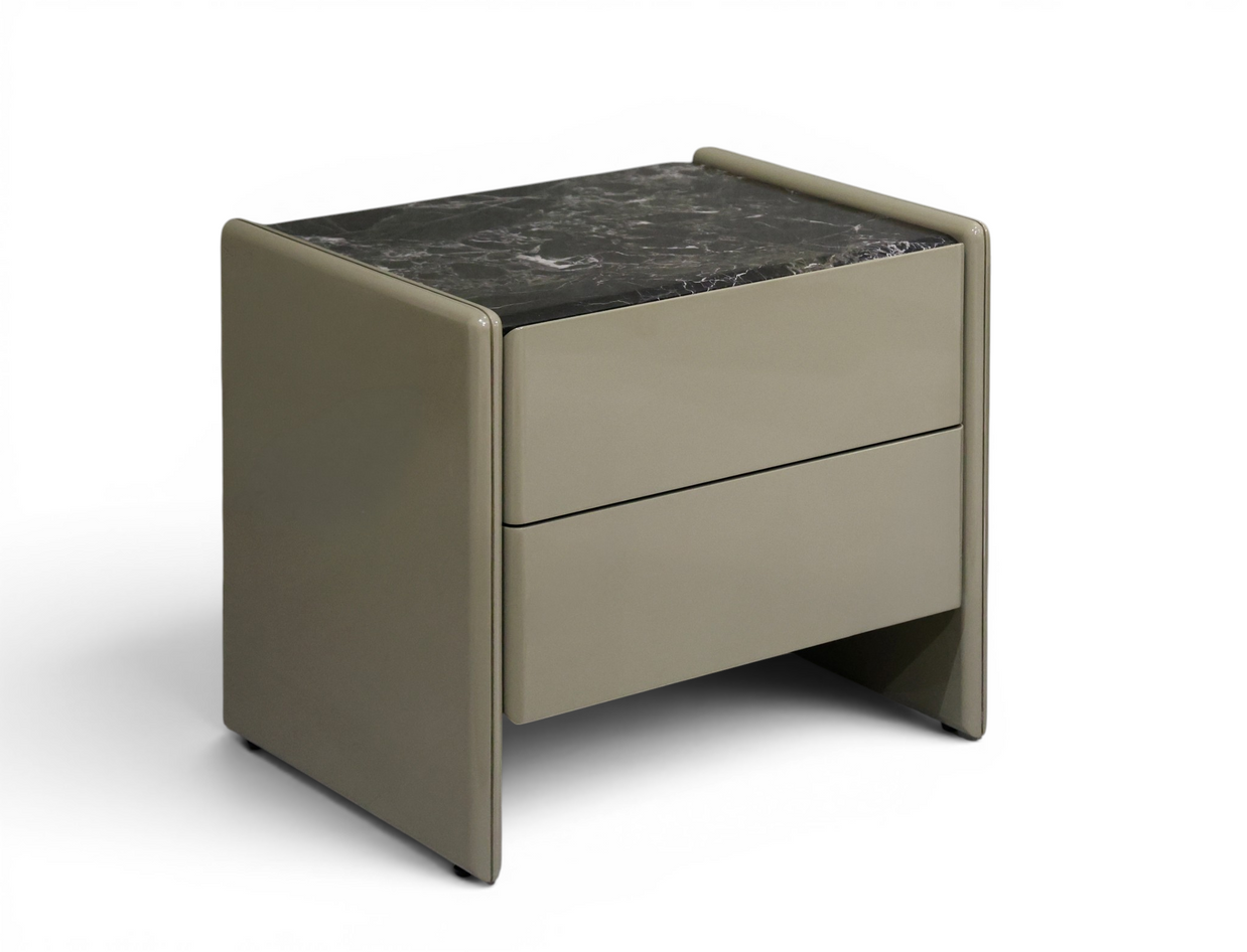 Sage Marble Bedside Table