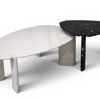 Orbita Duo Marble Coffee Table Set
