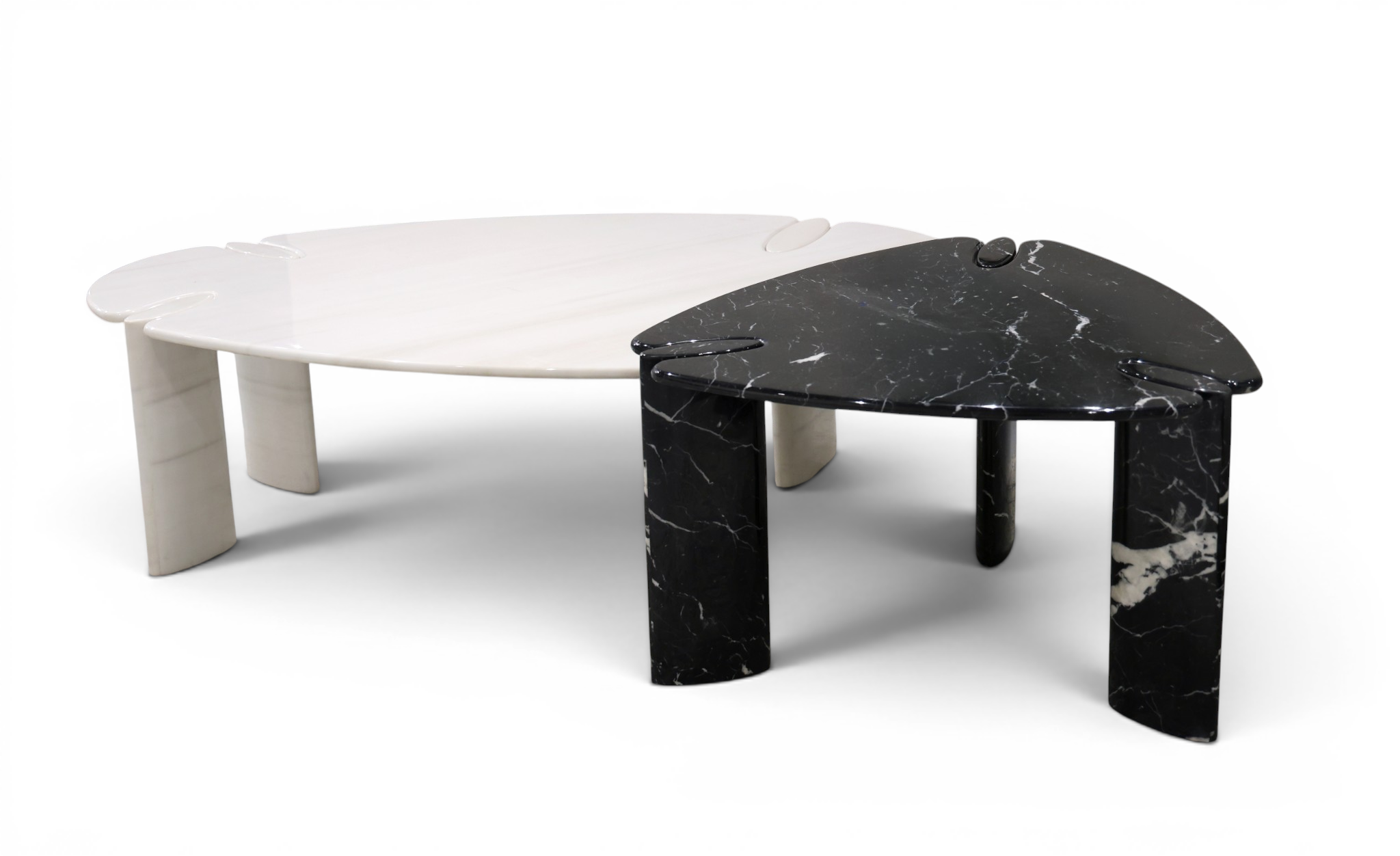 Orbita Duo Marble Coffee Table Set