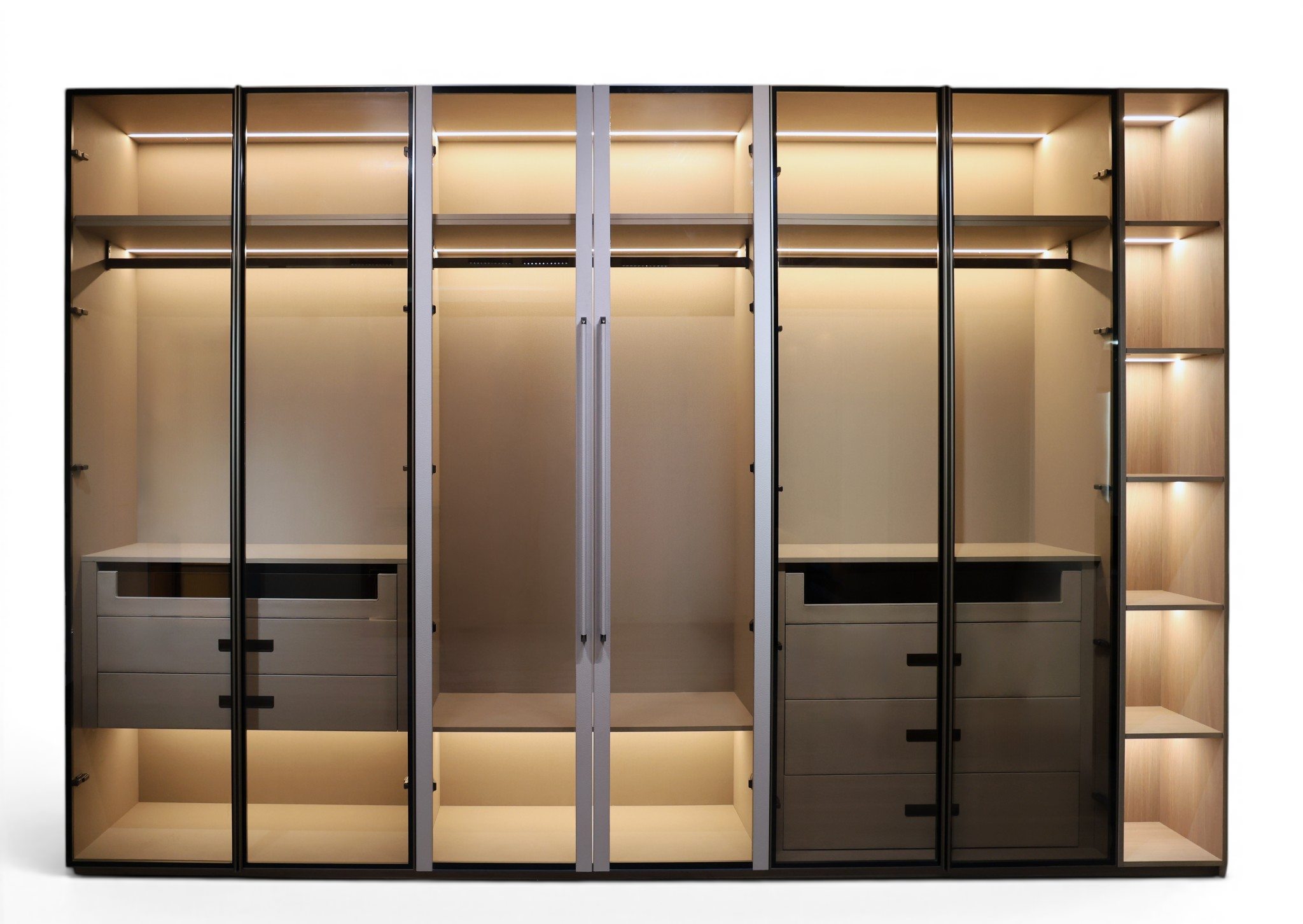 Sovereign Glass Walk-In Wardrobe