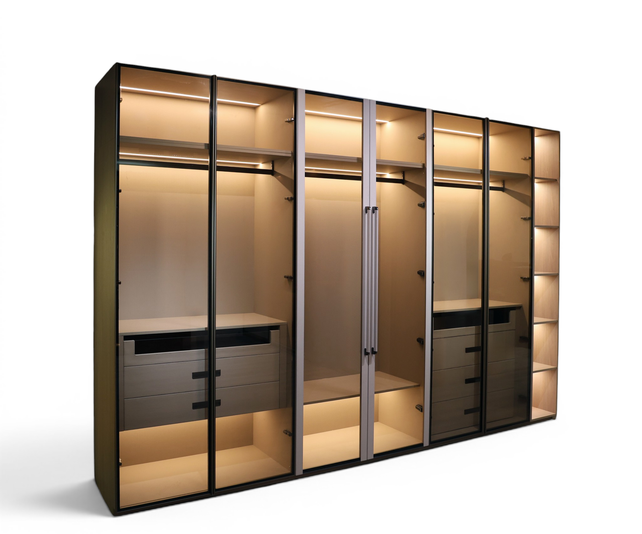 Sovereign Glass Walk-In Wardrobe