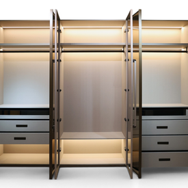Sovereign Glass Walk-In Wardrobe