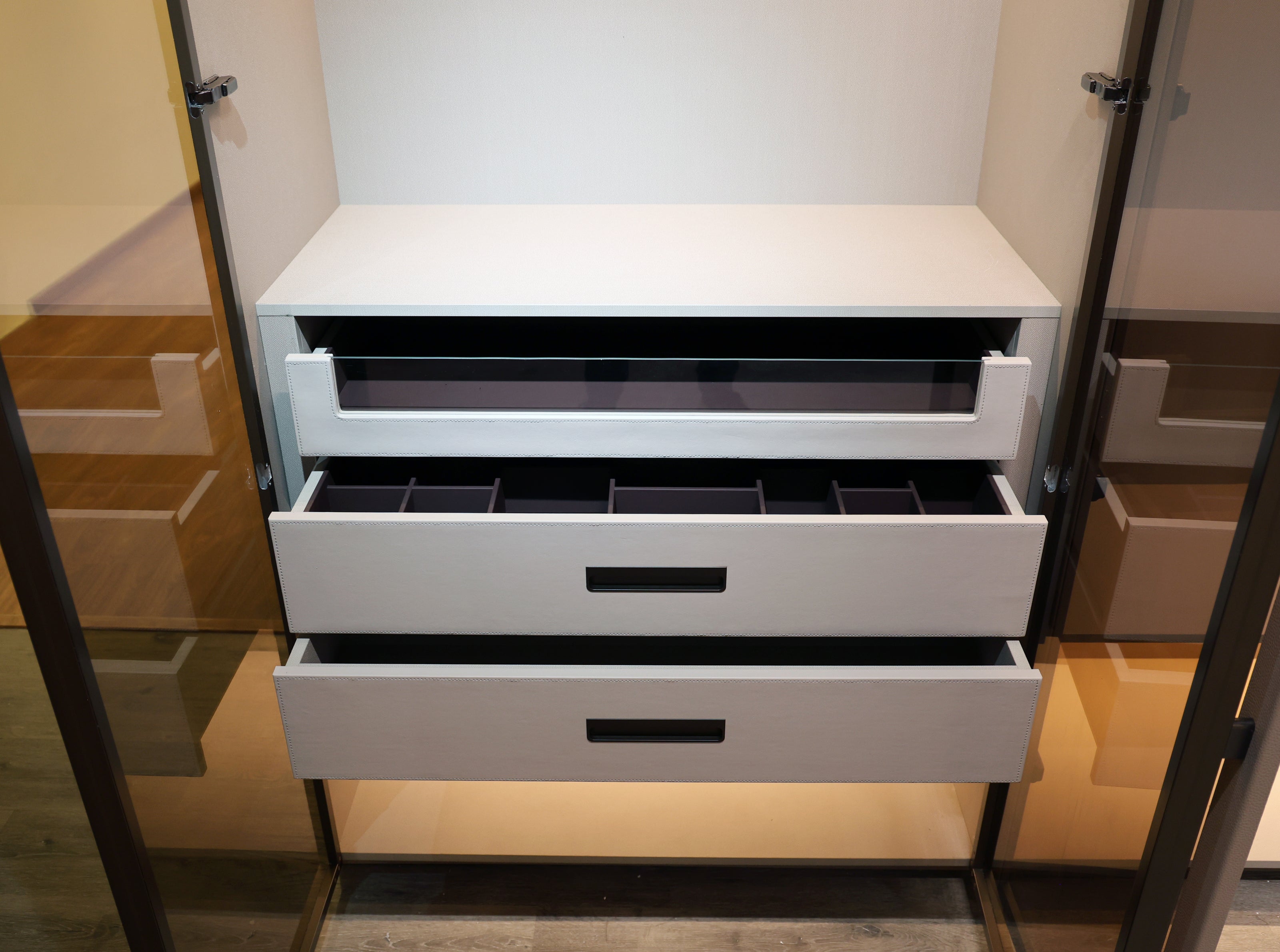 Sovereign Glass Walk-In Wardrobe