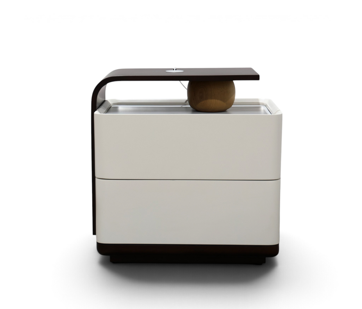 Avelisse Ivory & Walnut Nightstand