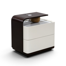 Avelisse Ivory & Walnut Nightstand