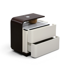 Avelisse Ivory & Walnut Nightstand