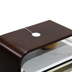 Avelisse Ivory & Walnut Nightstand