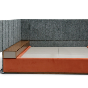 Valtierra Luxe Wingback Storage Bed