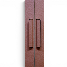 Verona Leather-Wrapped Glass Wardrobe