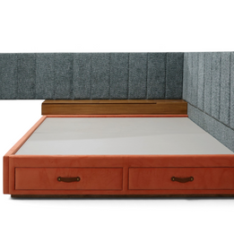 Valtierra Luxe Wingback Storage Bed