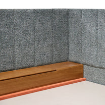Valtierra Luxe Wingback Storage Bed