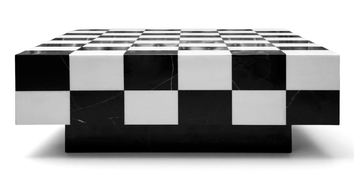 Checkmate Luxury Marble Coffee Table