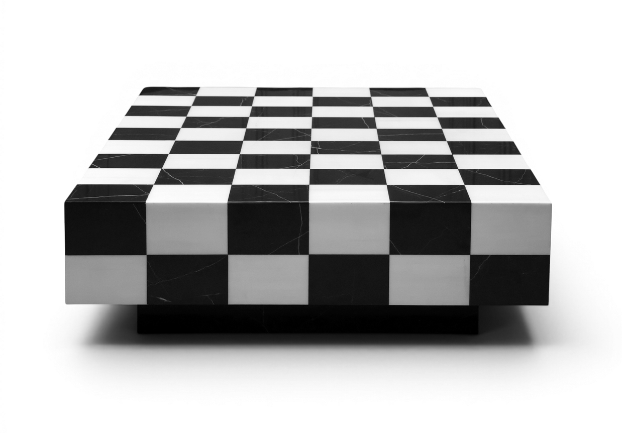 Checkmate Luxury Marble Coffee Table
