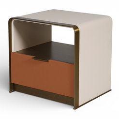 Luxe Frame Upholstered Bedside