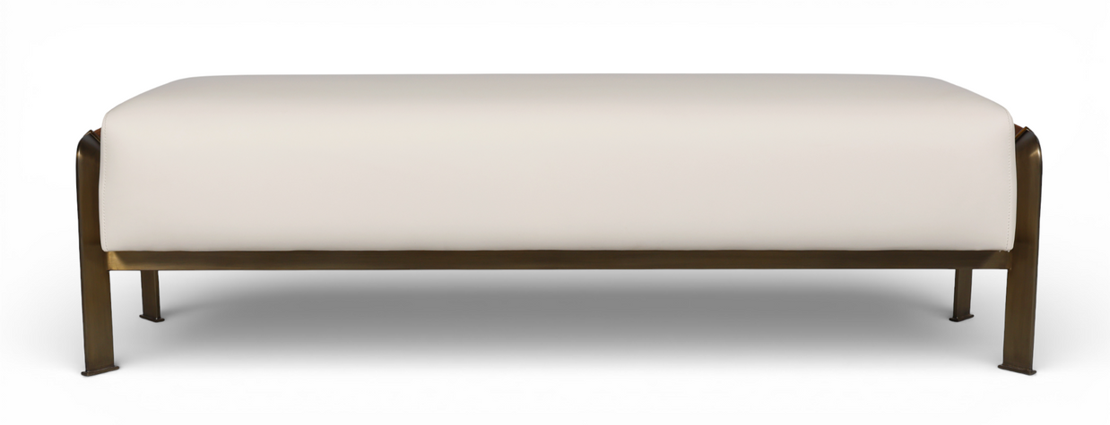 Orion Flute Upholstered Bench
