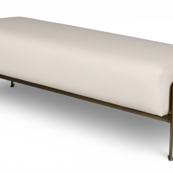 Orion Flute Upholstered Bench