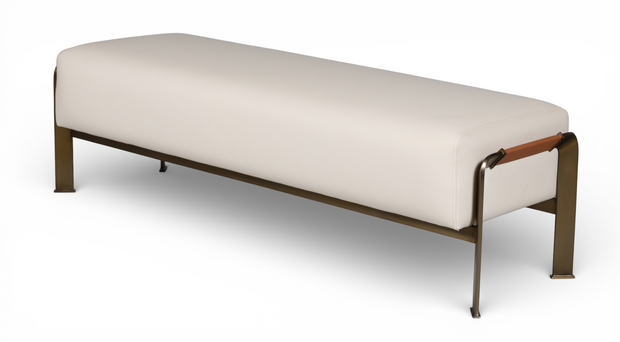Orion Flute Upholstered Bench