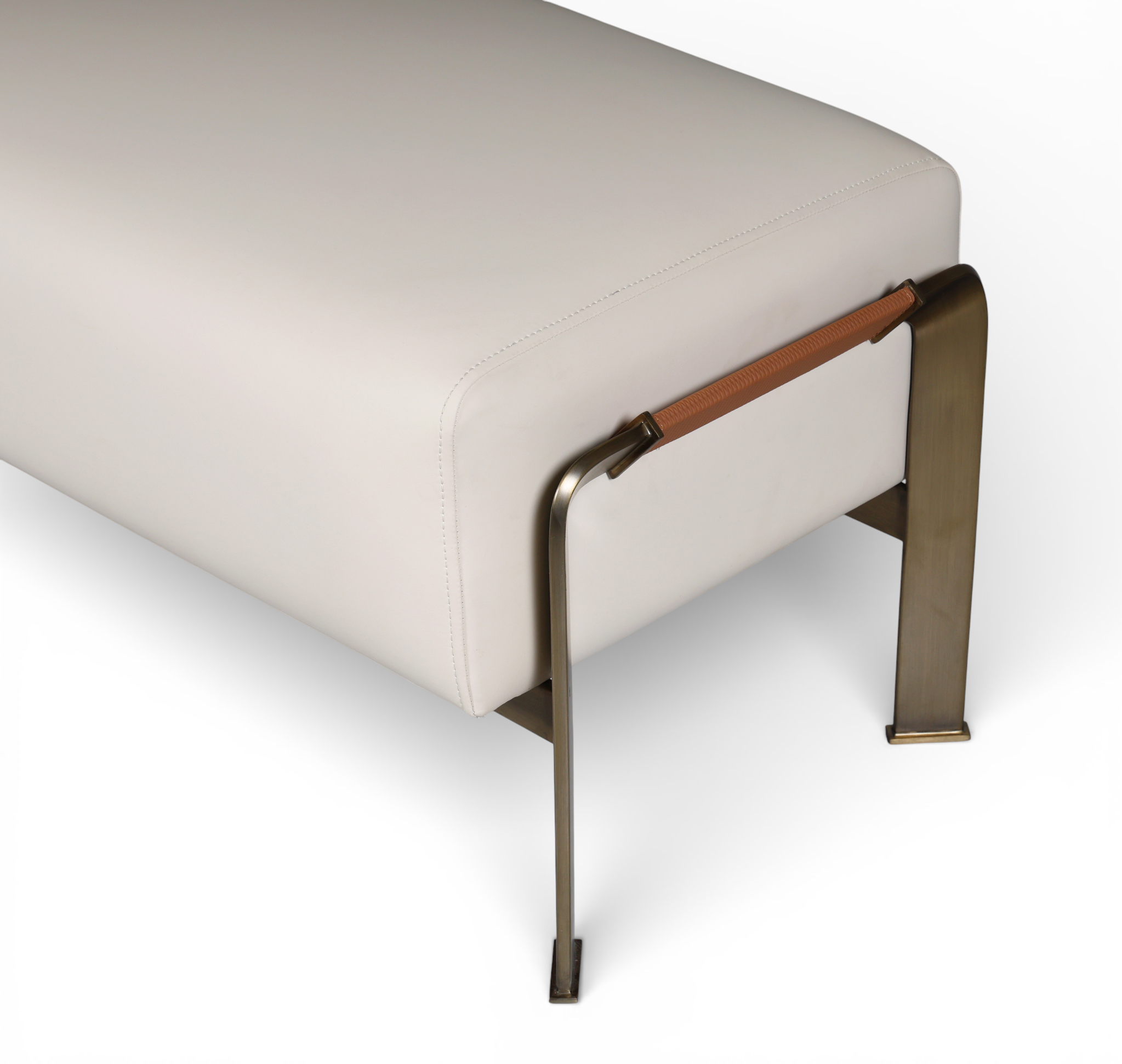 Orion Flute Upholstered Bench