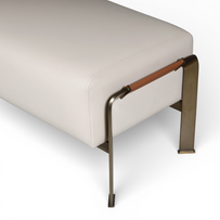 Orion Flute Upholstered Bench