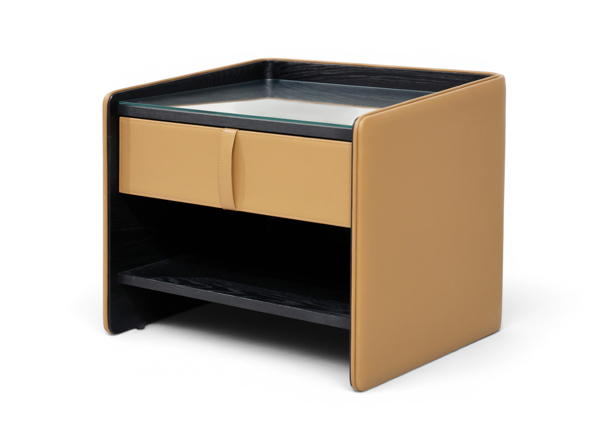 SIENNA Luxury Leather Bedside Table