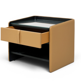 SIENNA Luxury Leather Bedside Table