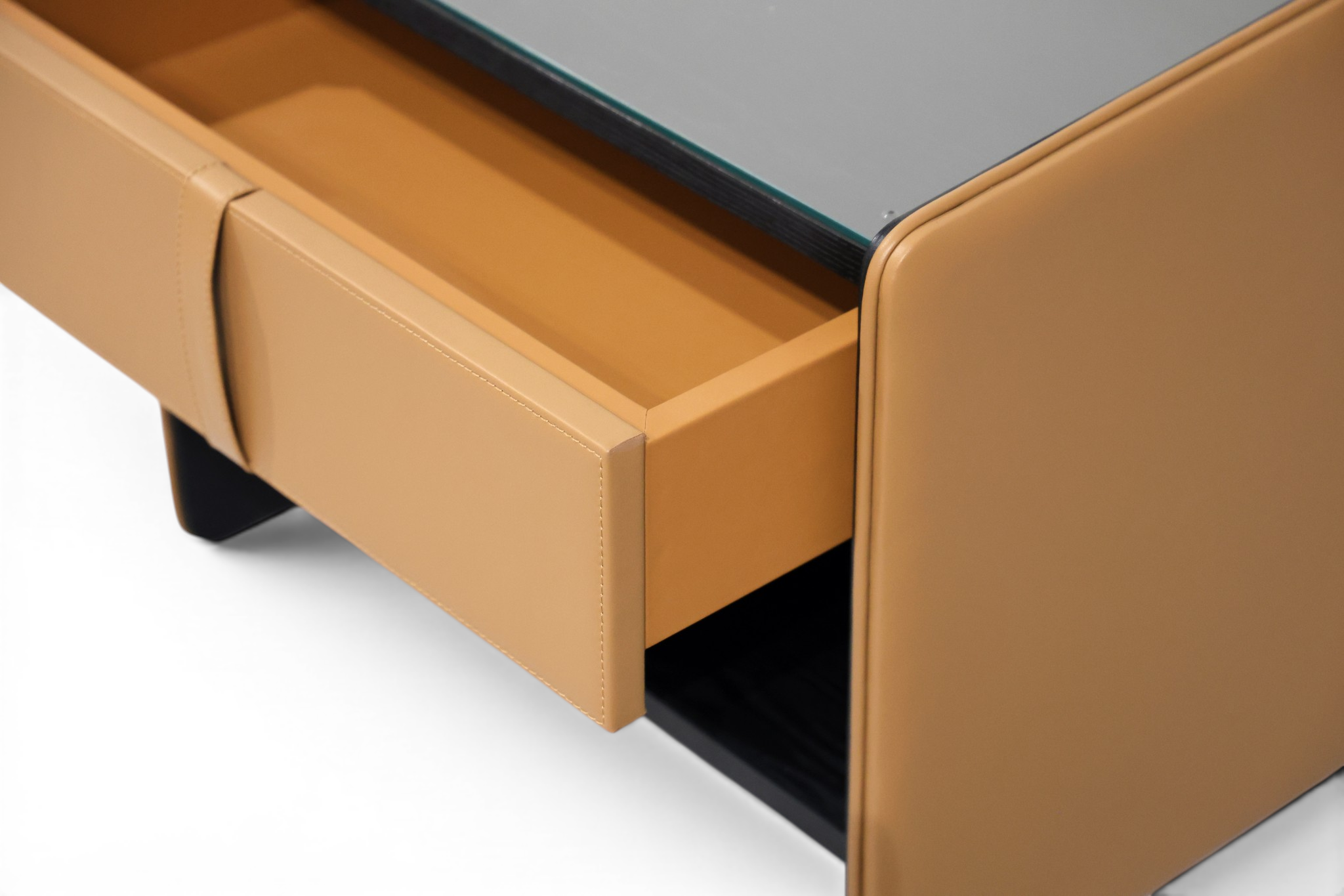 SIENNA Luxury Leather Bedside Table