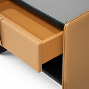 SIENNA Luxury Leather Bedside Table