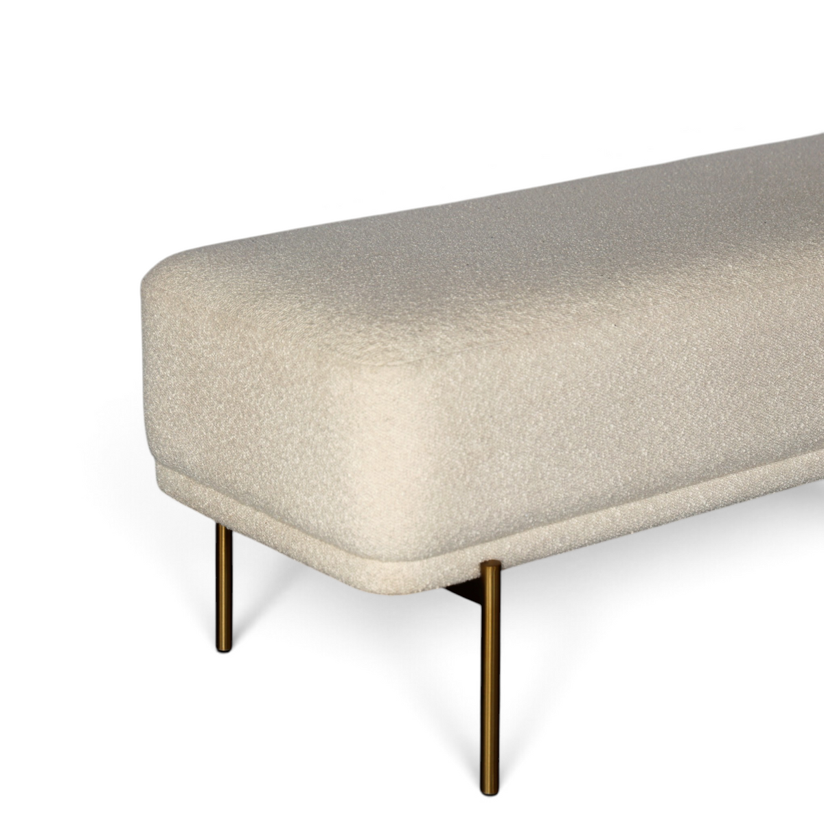 Seraphine Gold Accent Ottoman