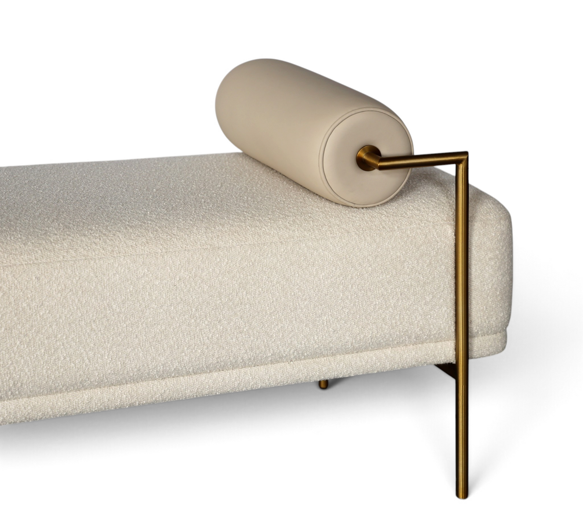 Seraphine Gold Accent Ottoman