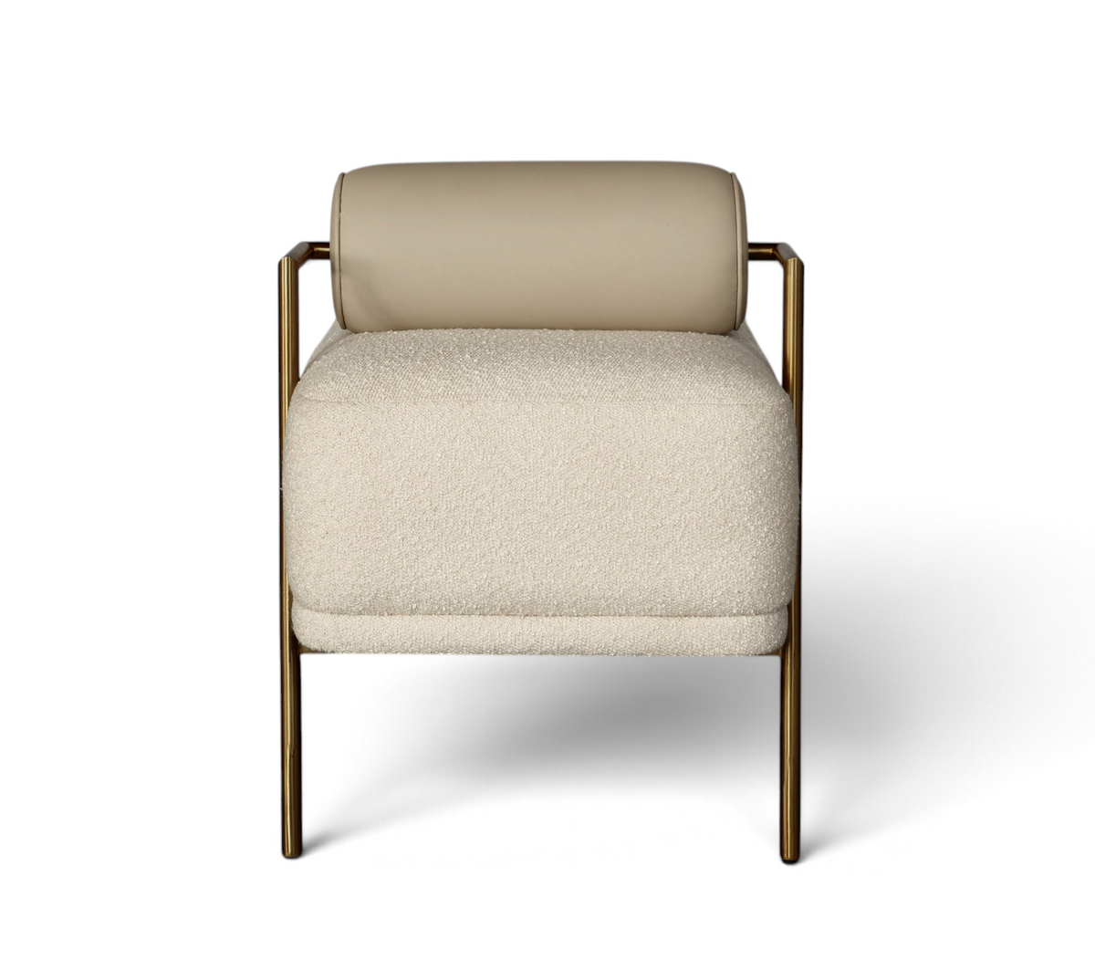 Seraphine Gold Accent Ottoman