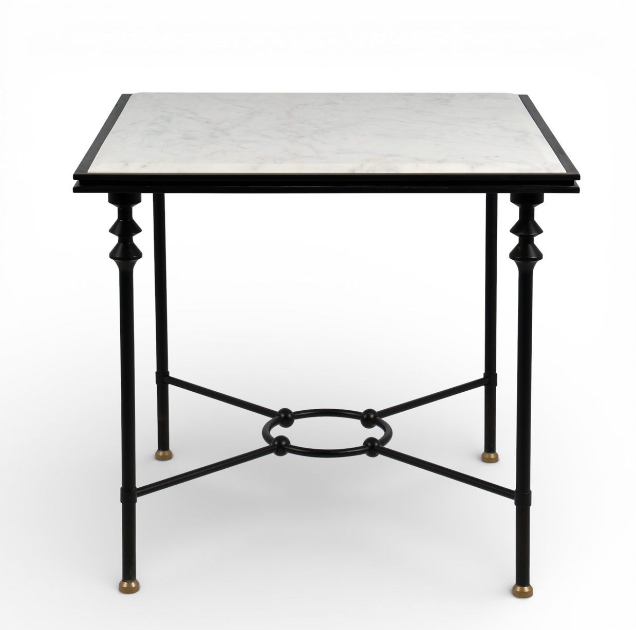 Florentine Marble & Iron Outdoor Dining Set