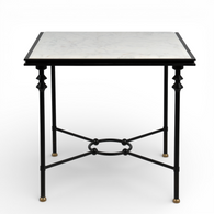 Florentine Marble & Iron Outdoor Dining Set