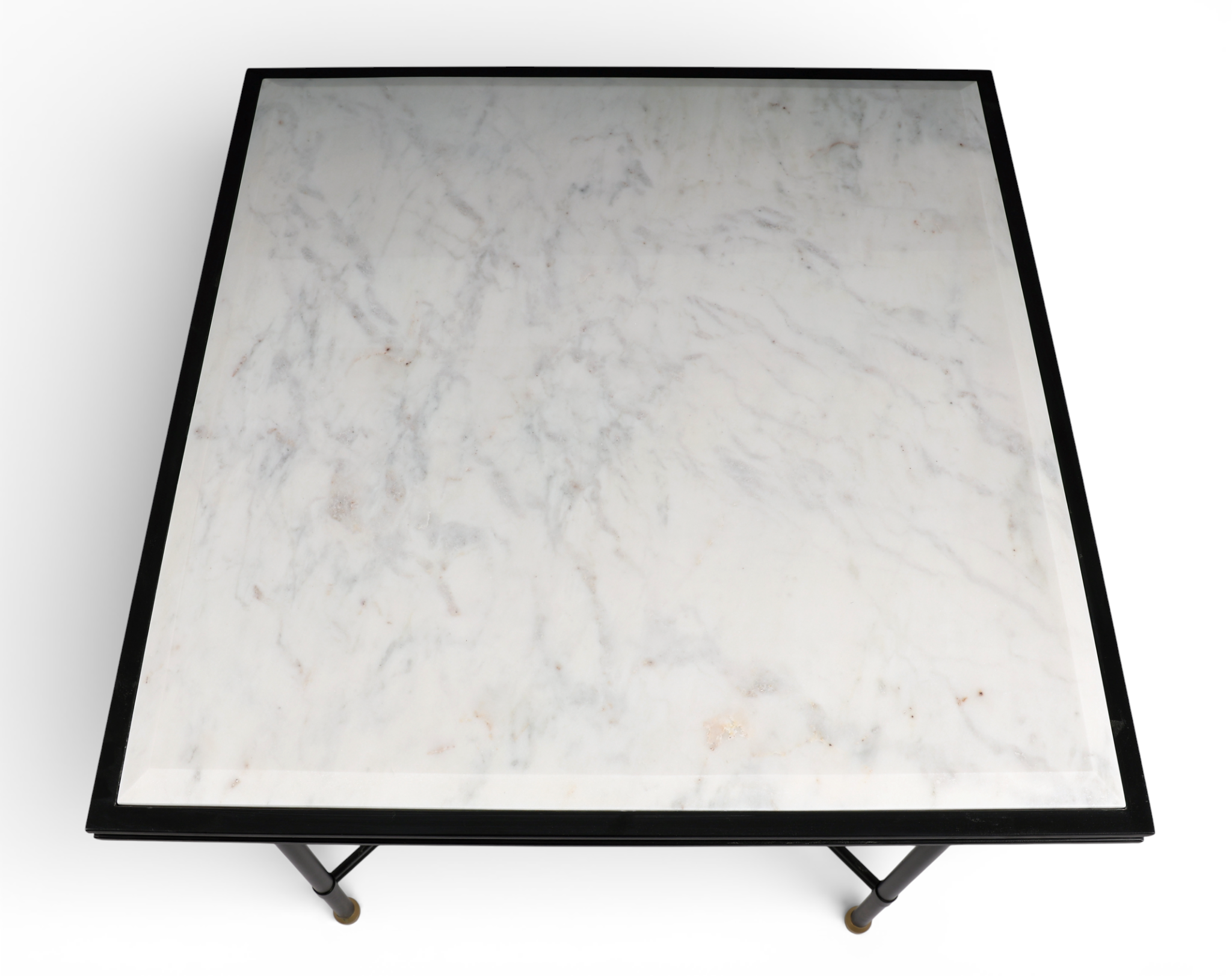 Florentine Iron with Marble Outdoor Dining Table