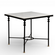 Florentine Marble & Iron Outdoor Dining Set