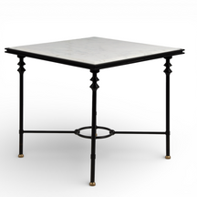 Florentine Marble & Iron Outdoor Dining Set
