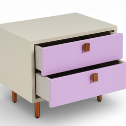 Lavender Crest Nightstand