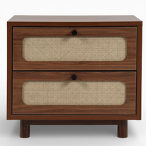 Walnut Weave Nightstand