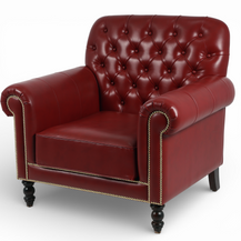 Crimson Regent Armchair