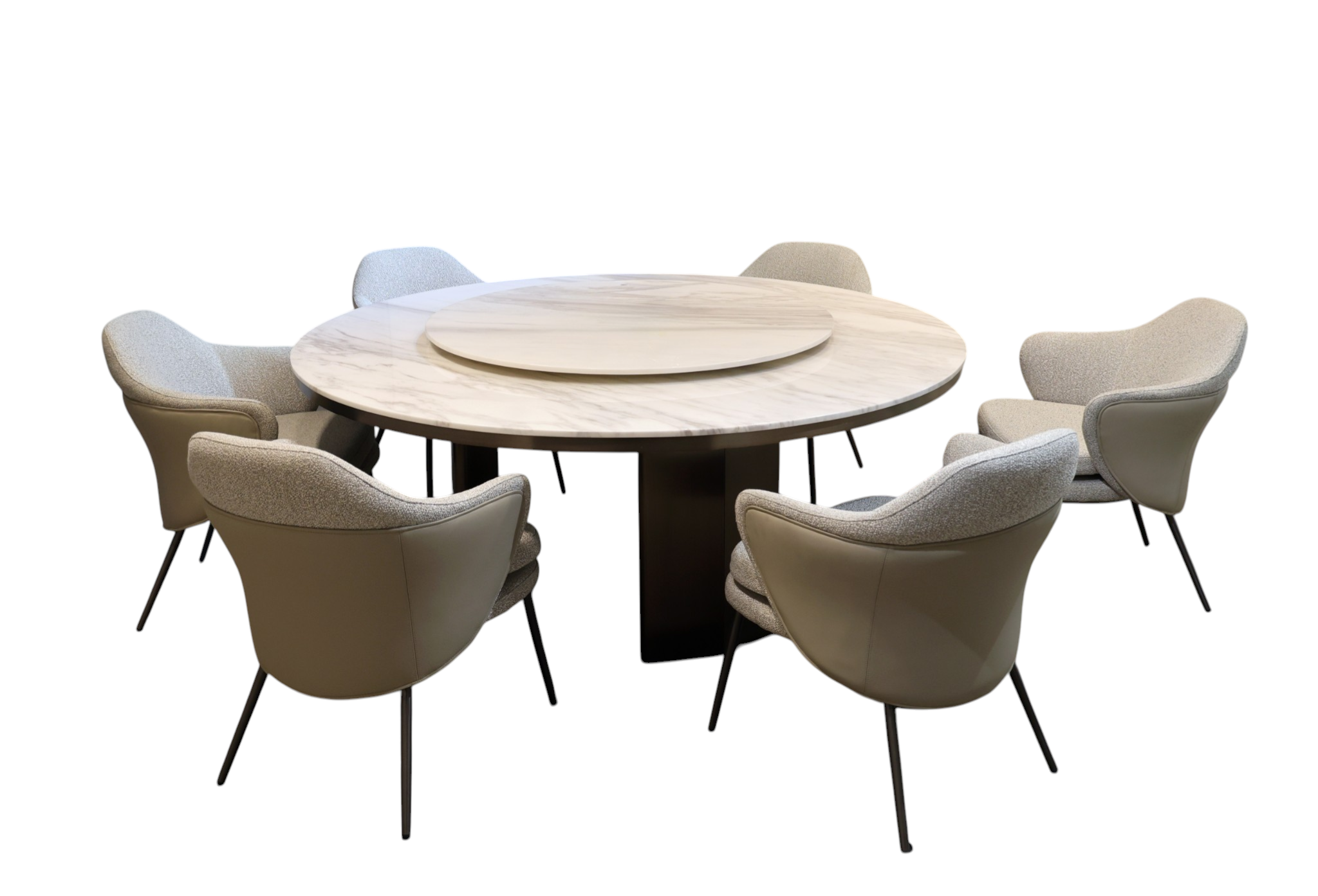 Orbix Marble Hub Dining Set