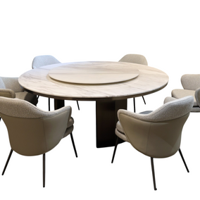 Orbix Marble Hub Dining Set