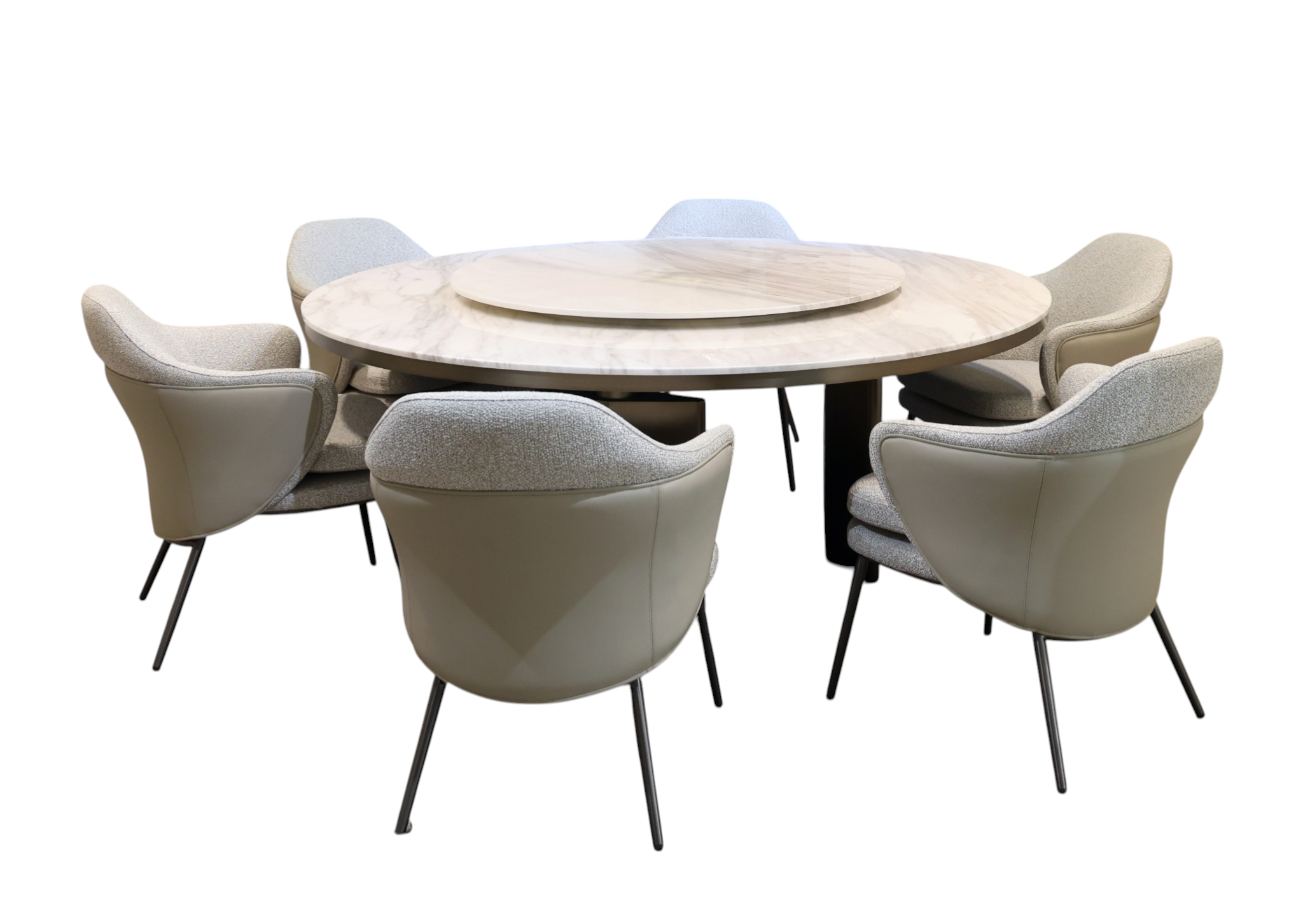 Orbix Marble Hub Dining Set
