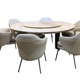 Orbix Marble Hub Dining Set