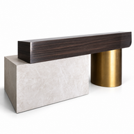 Aureon Sculptural Reception Desk