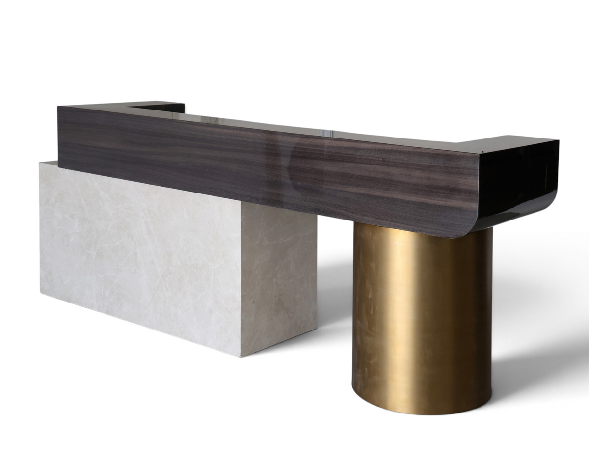 Aureon Sculptural Reception Desk