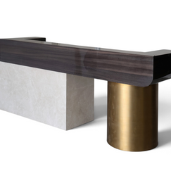 Aureon Sculptural Reception Desk