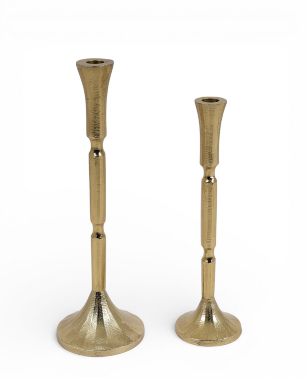 Luxe Gold Taper Candle Holders