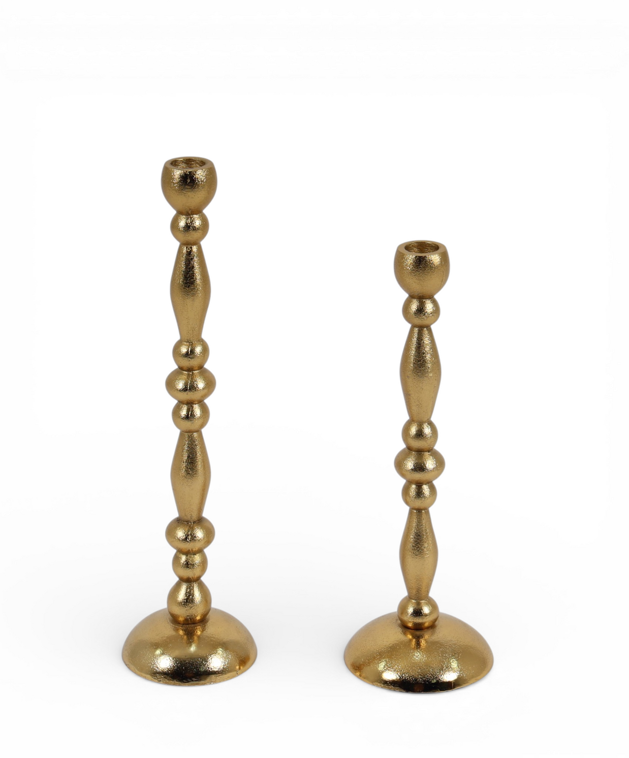 Royal Spindle Brass Candle Holders