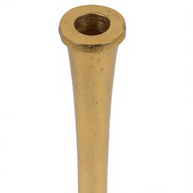 Sleek Stem Brass Candle Stand Set