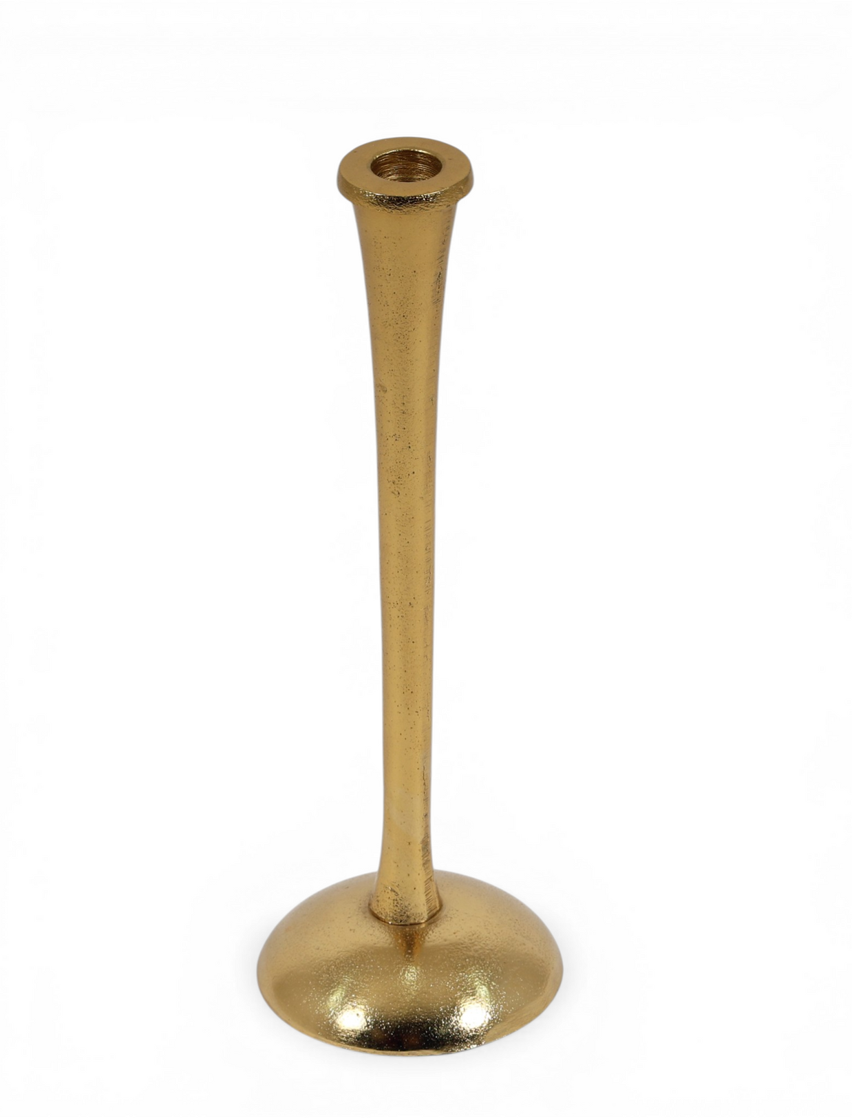 Sleek Stem Brass Candle Stand Set